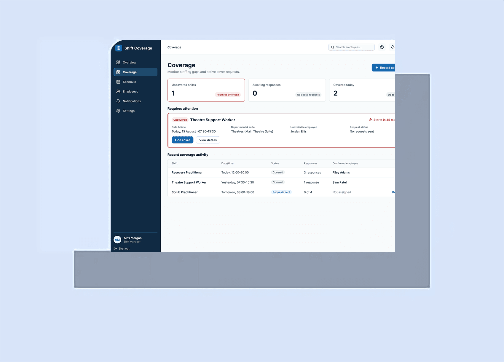 Short-Notice Shift Coverage case study preview